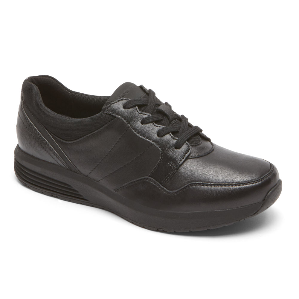 Rockport Womens Trustride Lace-Up - Sneakers Black - UKB867241